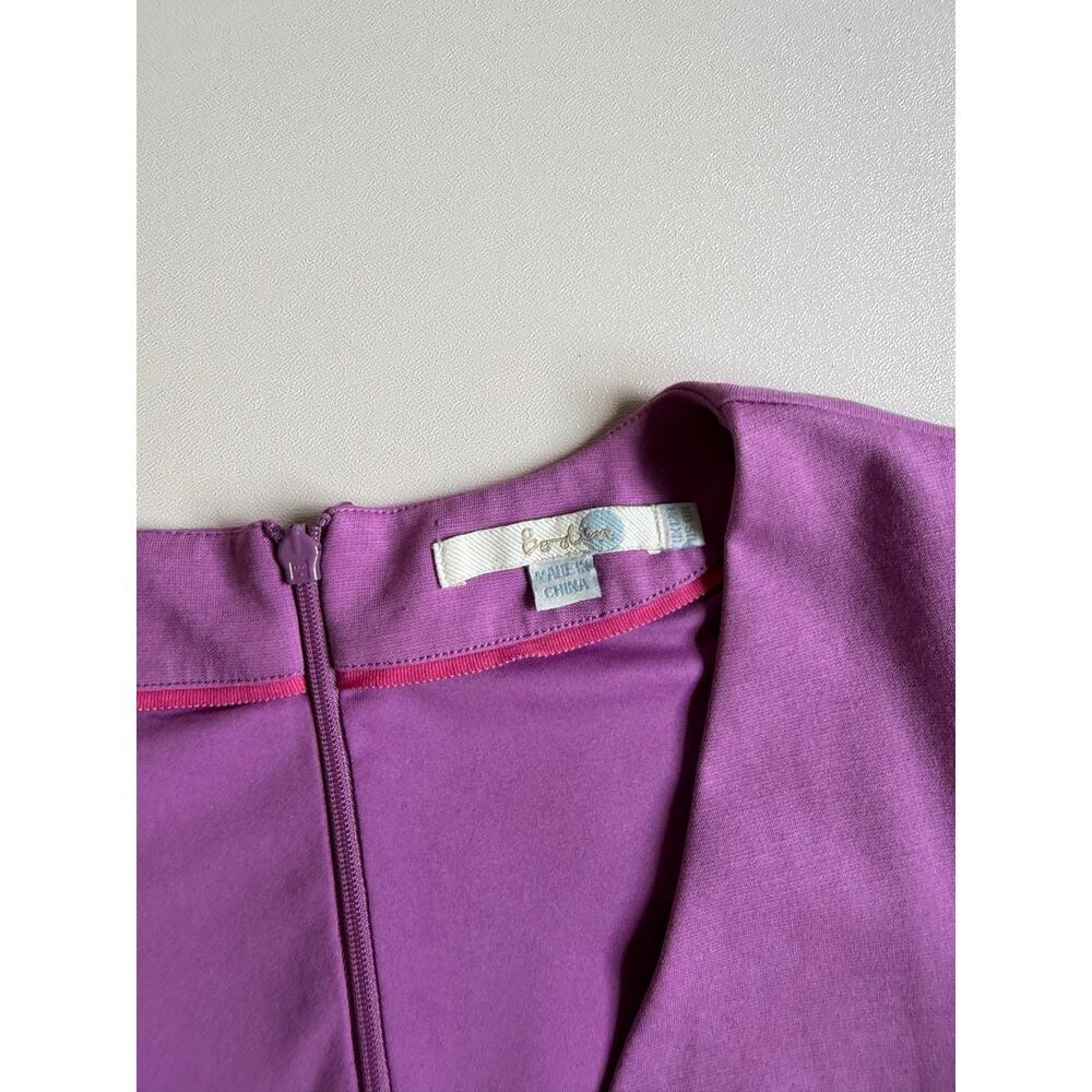 Boden Women's Lilac Suplice Ponte Alicia Fit and Flare Midi Dress Size 8 - Picture 11 of 13